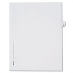 DIVIDERS, Allstate-Style, Legal Exhibit, Side Tab, Title: S, Letter, White, 25 / Pk