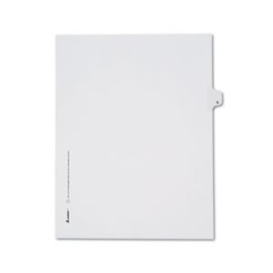 DIVIDERS, Allstate-Style, Legal Exhibit, Side Tab, Title: S, Letter, White, 25 / Pk