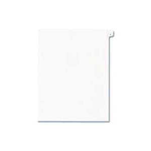 DIVIDERS, Allstate-Style, Legal Exhibit, Side Tab, Title: 1, Letter, White, 25 / Pk