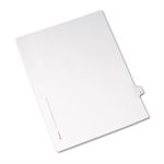DIVIDERS, Allstate-Style, Legal Exhibit, Side Tab, Title: 6, Letter, White, 25 / Pk