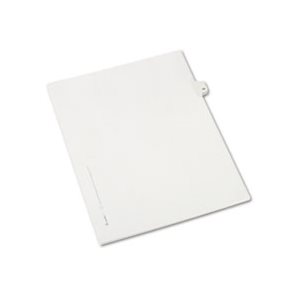 DIVIDERS, Allstate-Style, Legal Exhibit, Side Tab, Title: 19, Letter, White, 25 / Pk