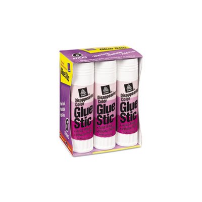 GLUE STICKS, Permanent, Glue Stics, Purple Application, 1.27 oz, 6 / Pk