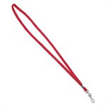 Deluxe Lanyards, J-Hook Style, 36" Long, Red, 24 / Box
