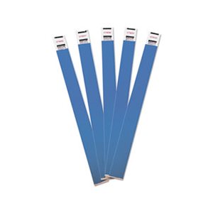 Wristbands, Crowd Management, Sequentially Numbered, 10" x .75", Blue, 500 / Pk