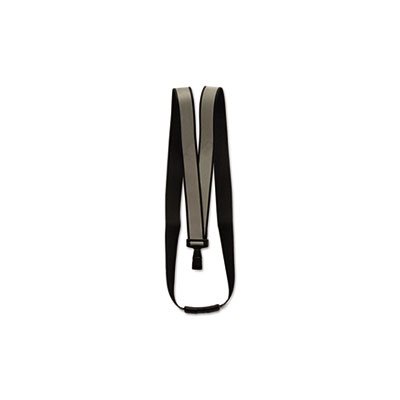 Lanyard, Recycled, Breakaway, J-Hook Style, 36" Long, Black, 10 / Box Lanyard, Recycled, Breakaway, J-Hook Style, 36" Long, Black, 10 / Box