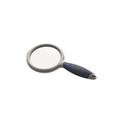 MAGNIFIER, Handheld, LED, Round, MAGNIFYING GLASS, 4" dia.