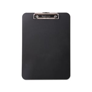 CLIPBOARD, Unbreakable, Recycled, .5" Capacity, 8.5" x 11", Black