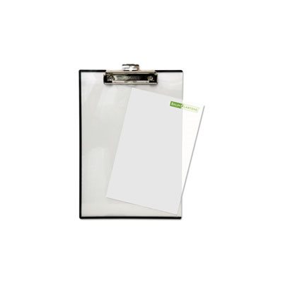 CLIPBOARD, Quick Reference, .5" Capacity, 8.5" x 11", Clear