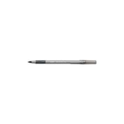 PEN, BALLPOINT, STICK, Round Stic Grip, Xtra Comfort, Black Ink, .8mm, Fine, Dozen