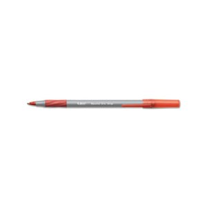 PEN, BALLPOINT, STICK, Round Stic Grip, Xtra Comfort, Red Ink, 1.2mm, Medium, Dozen