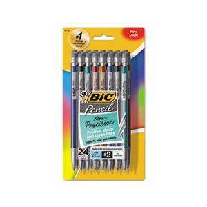 PENCIL, MECHANICAL, Xtra-Precision, 0.5mm, Assorted, 36 / PK