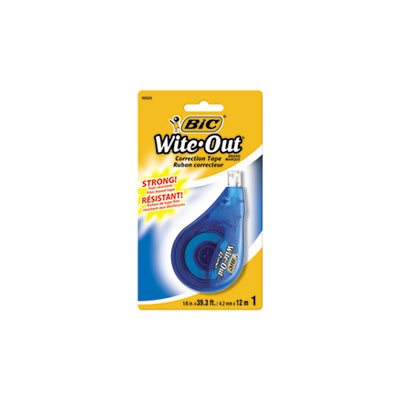 CORRECTION TAPE, Wite-Out, EZ Correct, Non-Refillable, .167" x 472"