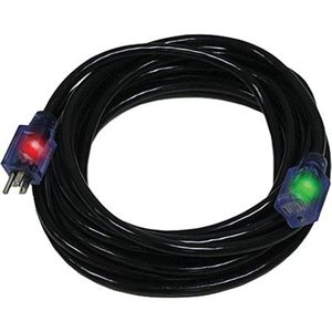 CORD, EXTENSION, 12 / 3 AWG, PRO GLO, 100', BLACK