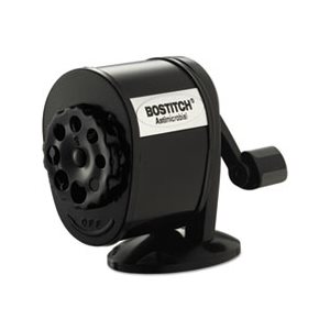 PENCIL SHARPENER, Counter-Mount / Wall-Mount, Antimicrobial, Manual, Black