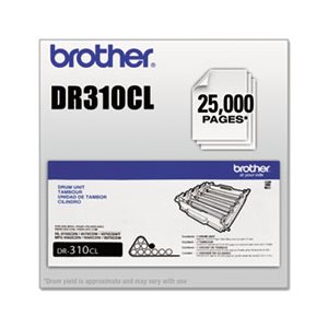 DRUM UNIT, DR310CL BROTHER, 25000 Page-Yield, Black