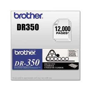 DRUM UNIT, DR350 BROTHER, 12000 Page-Yield, Black