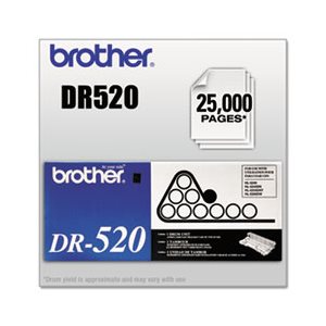 DRUM UNIT, DR520 BROTHER, 25000 Page-Yield, Black