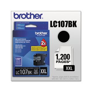 INK, INNOBELLA, LC107BK BROTHER, Super High-Yield, Black