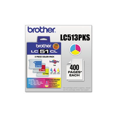 INK, INNOBELLA, LC513PKS BROTHER, Cyan / Magenta / Yellow, 3 / PK