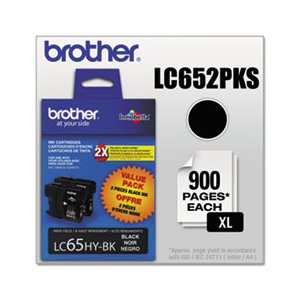 INK, INNOBELLA, LC652PKS BROTHER, High-Yield, Black, 2 / PK