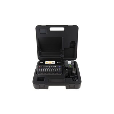 LABEL MAKER, PT-D600VP BROTHER, PC-Connectable w /  Color Display and Carry Case, Black