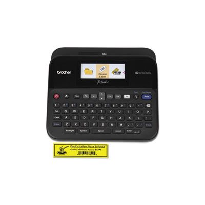 LABEL MAKER, PT-D600 BROTHER, PC-Connectable w /  Color Display, Black