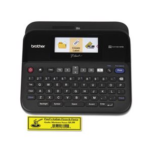 LABEL MAKER, PT-D600 BROTHER, PC-Connectable w /  Color Display, Black