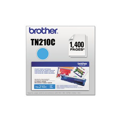 TONER, TN210C BROTHER,1400 Page-Yield, Cyan