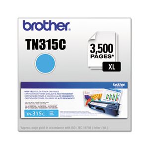 TONER, TN315C BROTHER, High-Yield Toner, Cyan