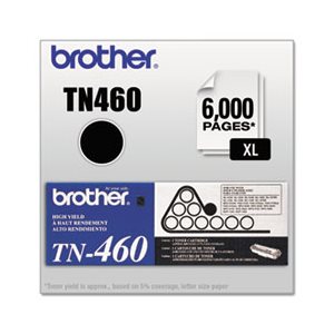 TONER, TN460 BROTHER, High-Yield Toner, 6000 Page-Yield, Black