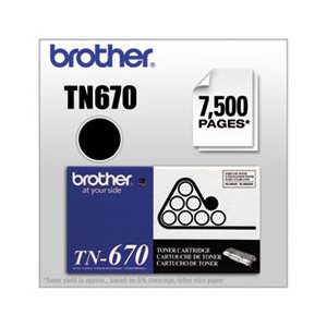 TONER, TN670 BROTHER, High-Yield Toner, Black