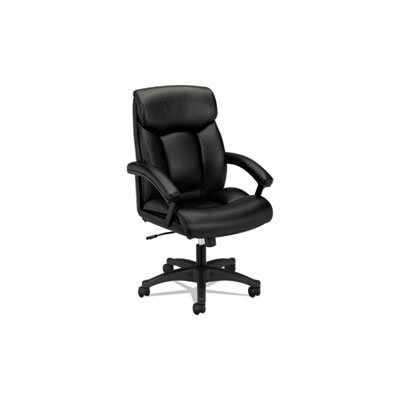 CHAIR, EXECUTIVE, VL151 Series, High-Back, Black, Leather