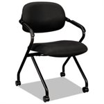 CHAIR, NESTING ARM, VL303 Series, Black / Black