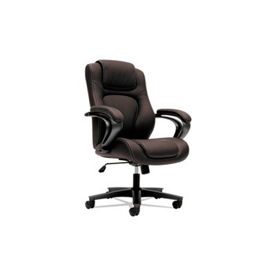 CHAIR, Executive, VL402 Series, High-Back, Brown, Vinyl