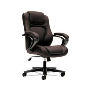 CHAIR, Executive, VL402 Series, High-Back, Brown, Vinyl