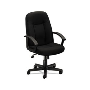 CHAIR, EXECUTIVE, VL601 Series, High-Back, Swivel / Tilt, Black Fabric & Frame