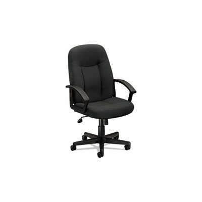 CHAIR, Executive, VL601 Series, High-Back, Swivel / Tilt, Charcoal Fabric / Black Frame