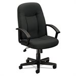 CHAIR, Executive, VL601 Series, High-Back, Swivel / Tilt, Charcoal Fabric / Black Frame