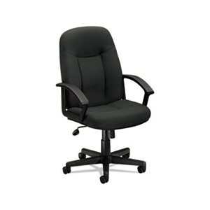 CHAIR, Executive, VL601 Series, High-Back, Swivel / Tilt, Charcoal Fabric / Black Frame