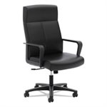 CHAIR, Executive, VL604 Series, High-Back, Black, SofThread Leather