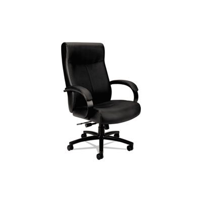 CHAIR, Big & Tall, VL680 Series, Leather, Supports up to 450 lbs., Black