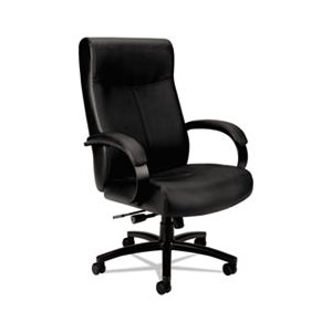 CHAIR, Big & Tall, VL680 Series, Leather, Supports up to 450 lbs., Black