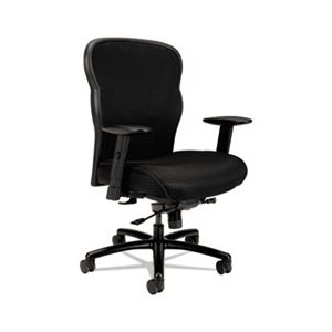 CHAIR, Big & Tall Series, Mesh Back / Fabric Seat, Black