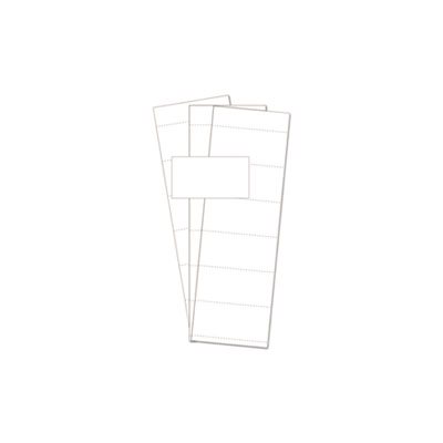 Data Card Replacement, 3"w x 1.75"h, White, 500 / PK