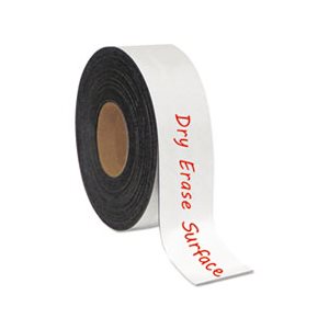 TAPE, Magnetic, Roll, DRY ERASE,  White, 2" x 50'