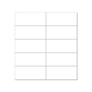 TAPE, STRIPS, Dry Erase, Magnetic, White, 2" x .875", 25 / Pk