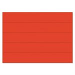 TAPE, STRIPS, Dry Erase, Magnetic, Red, 6" x .875", 25 / Pk