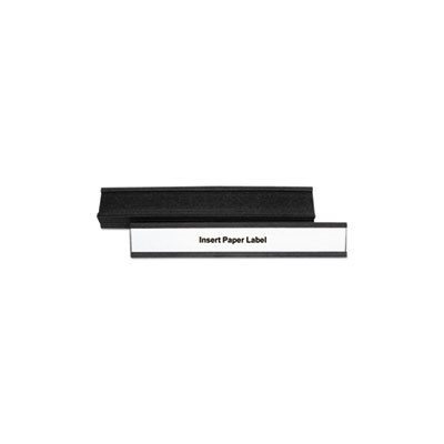 CARD HOLDERS, Magnetic, 6"w x 1"h, Black, 10 / Pk