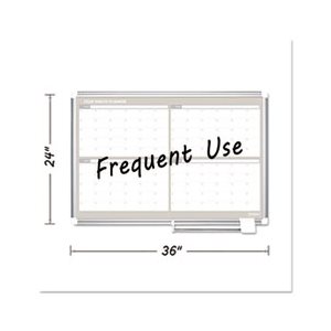 PLANNER, 4 Month, 36" x 24", Aluminum Frame