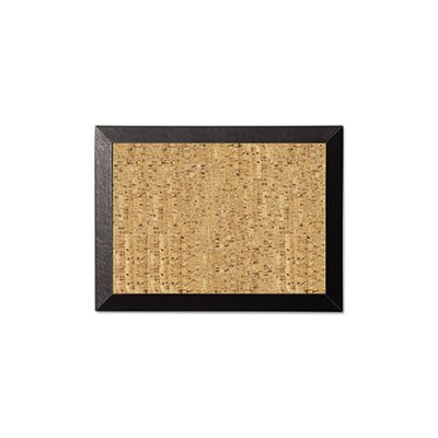 BOARD, BULLETIN, Natural Cork, 24" x 18", Cork / Black